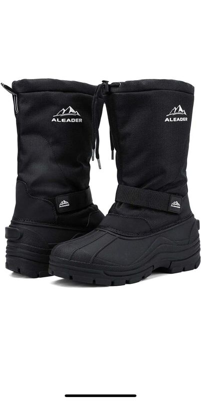 Photo 1 of Aleader Snow Boots, Black, Size 10
