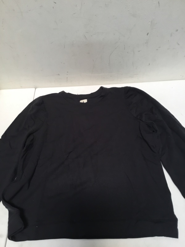 Photo 2 of Amazon Aware Women's Puff Sleeve Sweatshirt (Available in Plus Size) XX-Large Black