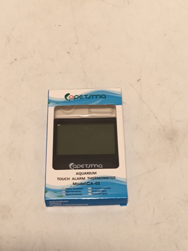 Photo 1 of capetsma Aquarium Thermometer Digital Fish Tank Thermometer Accurate Reptile Thermometer Temperature Gauge with Large LCD Screen
