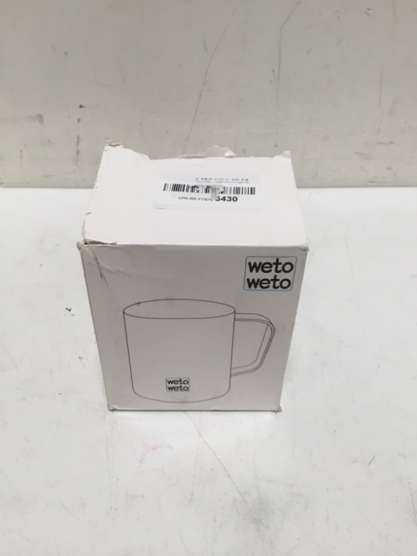 Photo 1 of WETOWETO Coffee Mug with Handle, 14oz Insulated Stainless Steel Coffee Travel Mug, Double Wall Vacuum Reusable Coffee Cup with Lid, Powder Coated Rose Gold A1-Rose Gold 1 Count (Pack of 1)