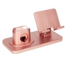 Photo 1 of iMounTEK 3 in 1 Charging Stand Dock for Apple Watch iPhone AirPods Single Rose
