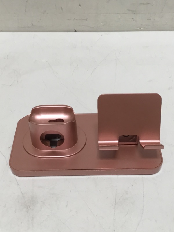 Photo 2 of iMounTEK 3 in 1 Charging Stand Dock for Apple Watch iPhone AirPods Single Rose
