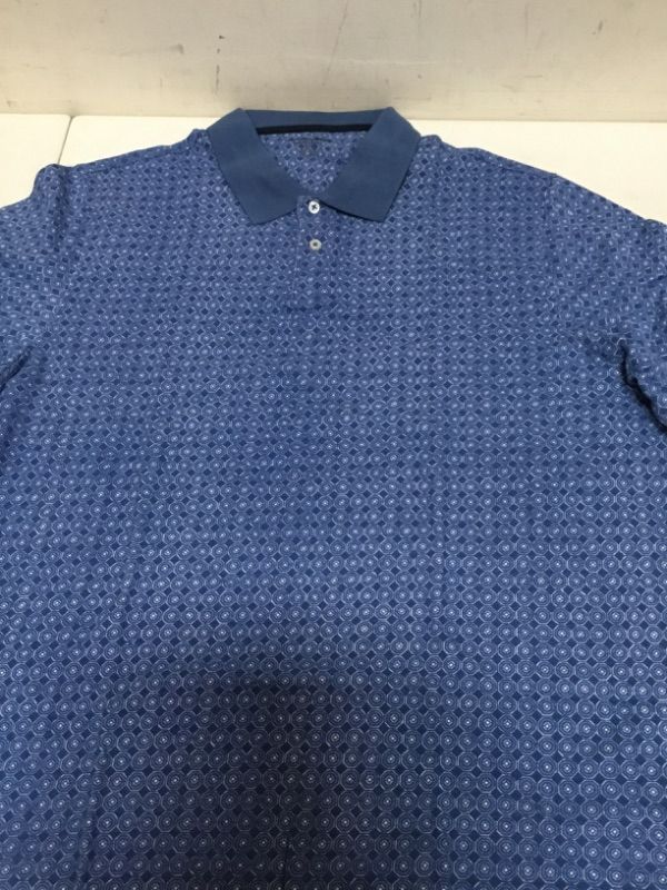 Photo 2 of Amazon Essentials Men's Regular-Fit Cotton Pique Polo Shirt (Available in Big & Tall) X-Large Blue