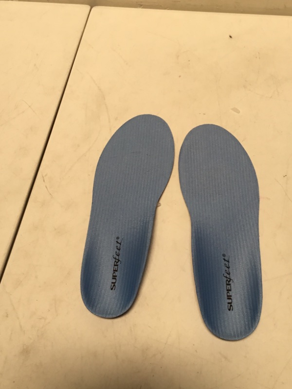 Photo 1 of Superfeet All-Purpose Support Medium Arch Insoles (Blue) - Trim-To-Fit Orthotic Shoe Inserts - Professional Grade - Men 7.5-9 / Women 8.5-10 7.5-9 Men / 8.5-10 Women
