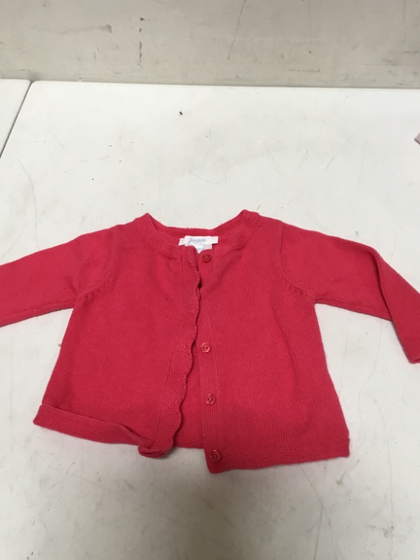 Photo 2 of Jacadi Red Knit Cardigan (0-6 months)