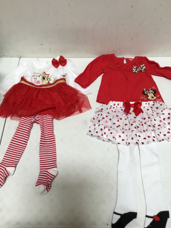 Photo 1 of 2 Pc Cute Heart Mini Skirt Set (0-3 & 3-6 months )