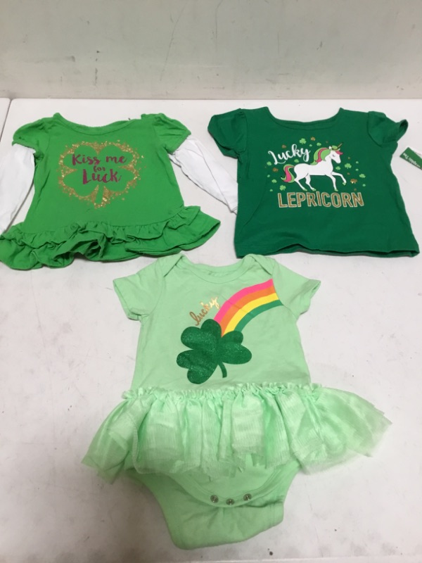 Photo 1 of Saint Patrick's Day 3 Piece Set for Girls (0-3 & 3-6 M)