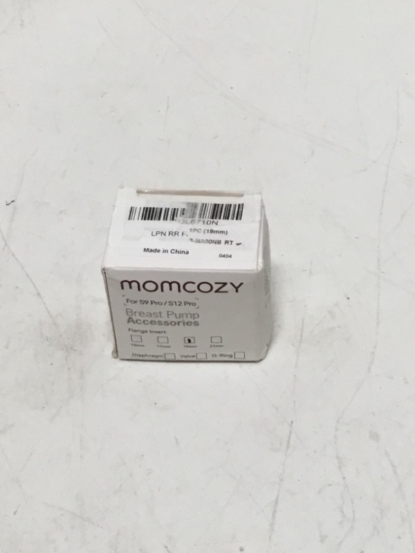 Photo 2 of Momcozy Flange Insert 19mm Compatible with Momcozy S9 Pro/S12 Pro. Original S9 Pro/S12 Pro Breast Pump Replacement Accessories, 1PC (19mm)