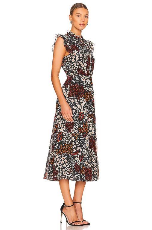 Photo 1 of Steve Madden Lillia Floral Ruffle Midi Dress (medium) 
