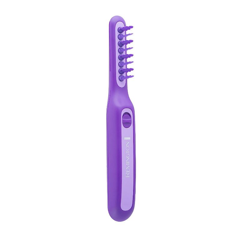 Photo 1 of Remington Tame the Mane Thick and Curly Hair Detangling Brush for Kids and Adults, Wet or Dry Detangling, Brush Cover Included, Cordless; Battery Operated, Purple. (Batteries Included)
