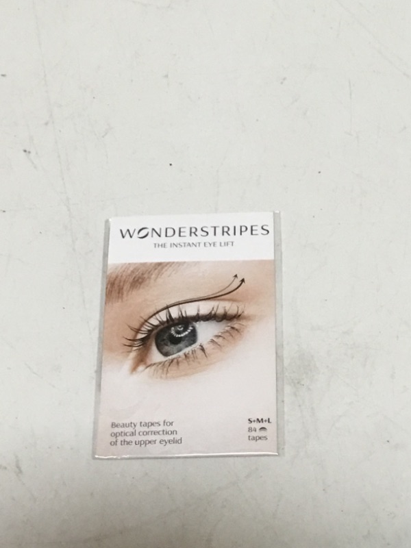 Photo 2 of Wonderstripes Eye Lid Tape (Trial Pack) | Eyelid Lifting Strips for Hooded Eyes | Invisible Silicone Tape for Droopy Eyes | Multiple Sizes for All Eye Shapes | Makeup Compliant, Easy To Apply
