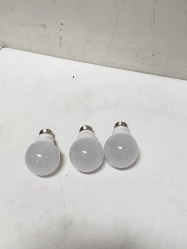 Photo 3 of 3 pack Luxrite 100-Watt EQ A19 Bright White Medium Base (e-26) Dimmable Light Bulb
