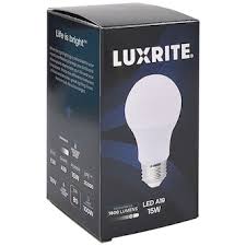 Photo 1 of 3 pack Luxrite 100-Watt EQ A19 Bright White Medium Base (e-26) Dimmable Light Bulb