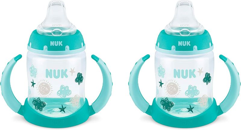 Photo 1 of NUK Learner Silicone Cup, 5 Oz, 2-Pack, Clouds & Stars
