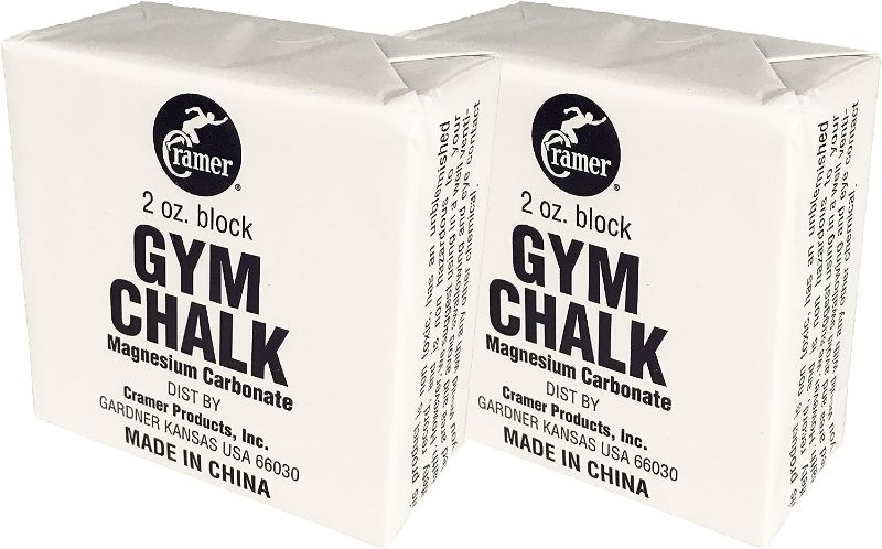 Photo 1 of Cramer Gym Chalk Block, Magnesium Carbonate for Better Grip in Gymnastics, Weightlifting, Power Lifting, Pole Fitness, & Rock Climbing, 4 oz.
