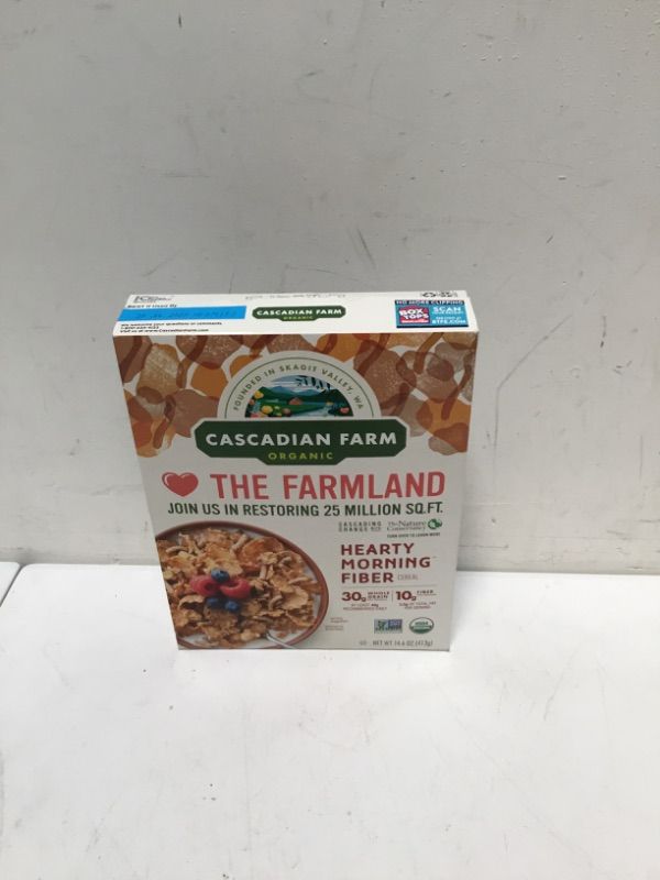 Photo 2 of Cascadian Farm Organic Hearty Morning Fiber Cereal, Non-GMO, 14.6 oz. Hearty Morning 14.6 Ounce (Pack of 1)