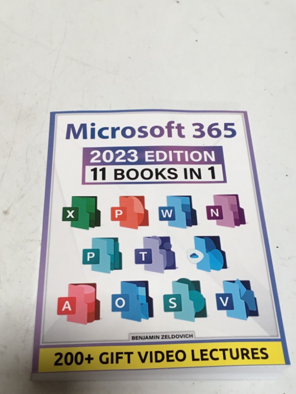 Photo 2 of Microsoft 365: 11 Books in 1: The Ultimate All-in-One Bible to Master Excel, Word, PowerPoint, Outlook, OneNote, OneDrive, Access, Publisher, SharePoint, Teams and Visio with Step-by-Step Tutorials