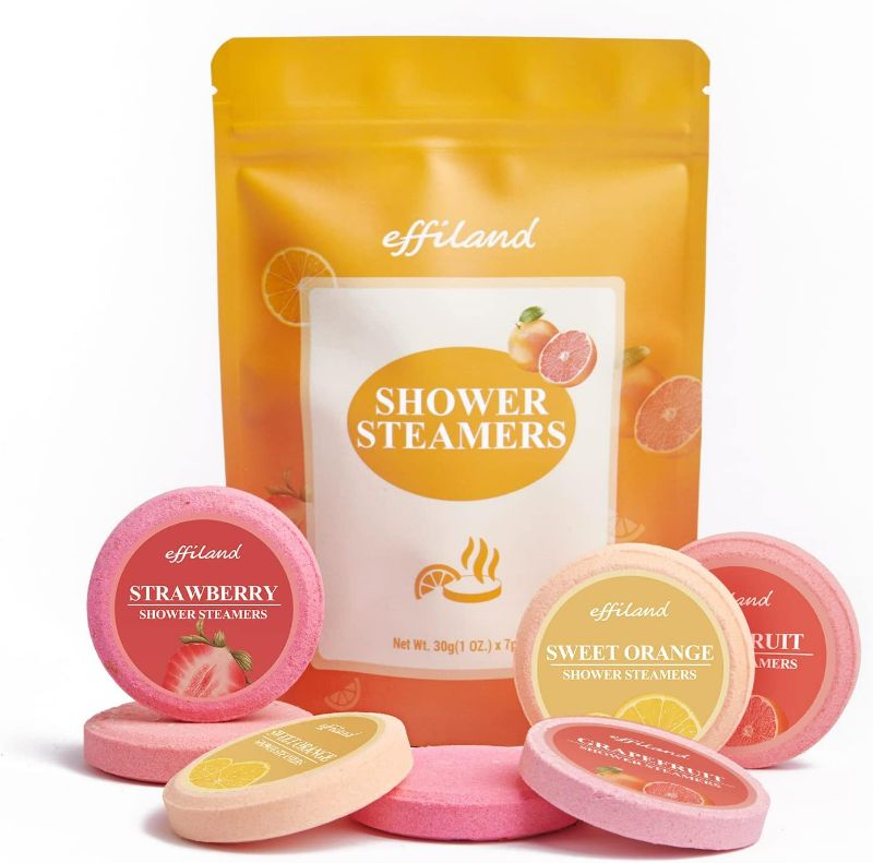 Photo 1 of EFFILAND Shower Steamers Aromatherapy-7 Packs Shower Steamers with Essential Oils,Gifts for mom,Self Care and Relaxation Birthday Gifts,Mothers Day Gifts for mom Set