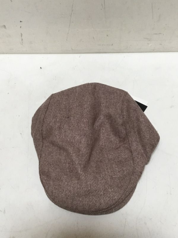 Photo 2 of Jeff & Aimy Winter Autumn Flat Cap Mens Warm Wool Vintage Newsboy Hat Cabbie Paris Conductor light brown