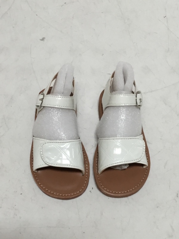 Photo 2 of THEE BRON White Flower Girl Wedding Princess Sandals Toddler/Little Girl(AA312,White/6M)