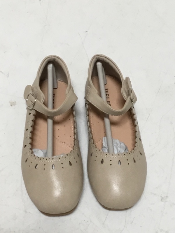 Photo 2 of Princess Dress Shoes Beige for Little Girls Zapatos de Princesa(AG215,Beige/11M)