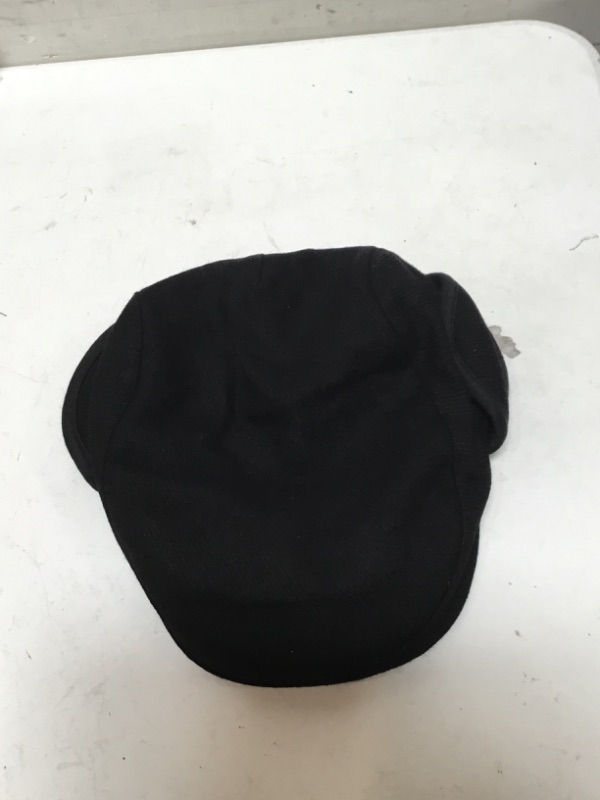 Photo 2 of Jeff & Aimy Winter Autumn Flat Cap Mens Warm Wool Vintage Newsboy Hat Cabbie Paris Conductor (M , BLK)