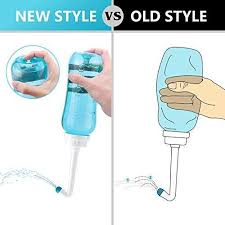 Photo 1 of Neti Pot Sinus Rinse Bottle, Nasal Wash Cleaner Irrigation 300ml Automatic Valve Pressure Bottle for Adult Kids Nose Cleaner with 30 Nasal Wash Salt Packets and Sticker Thermometer