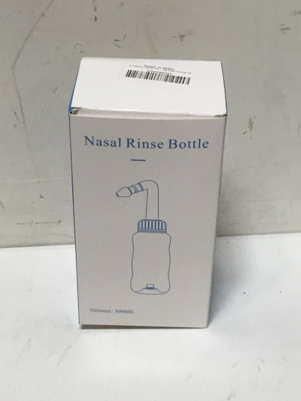 Photo 1 of Neti Pot Sinus Rinse Bottle, Nasal Wash Cleaner Irrigation 300ml Automatic Valve Pressure Bottle for Adult Kids Nose Cleaner with 30 Nasal Wash Salt Packets and Sticker Thermometer