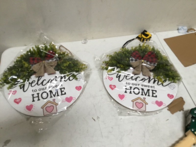 Photo 1 of 'Welcome to our sweet home' Signs Set Of 2 