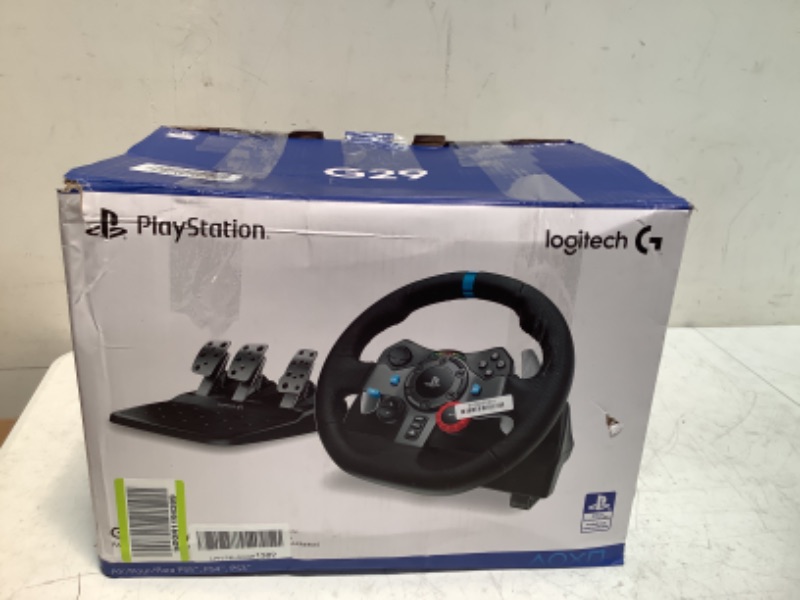 Photo 3 of Logitech G Dual-Motor Feedback Driving Force G29 Gaming Racing Wheel with Responsive Pedals + Logitech G Astro A30 LIGHTSPEED Wireless Gaming Headset Wheel + A30