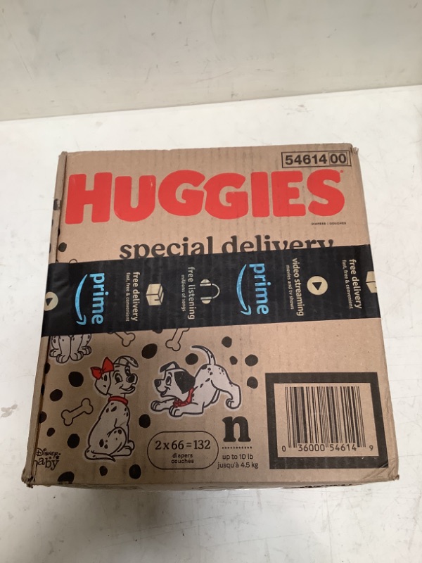 Photo 2 of Hypoallergenic Baby Diapers Size Newborn (up to 10 lbs), Huggies Special Delivery, Fragrance Free, Safe for Sensitive Skin, 132 Ct