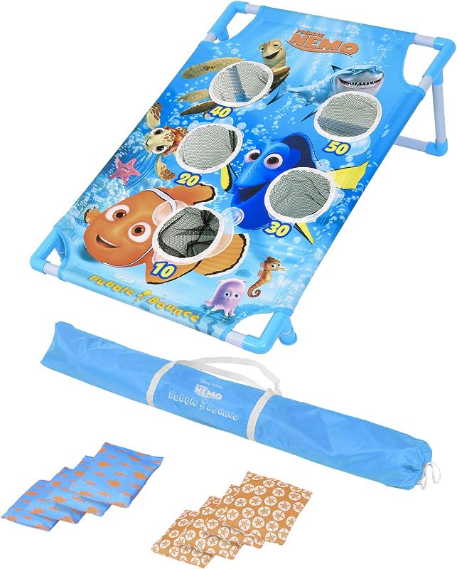 Photo 1 of  Mickey and Friends Bean Bag Bounce Game Set by GoSports - Great for Kids' Birthdays and  Themed Celebrations - Nemo Set