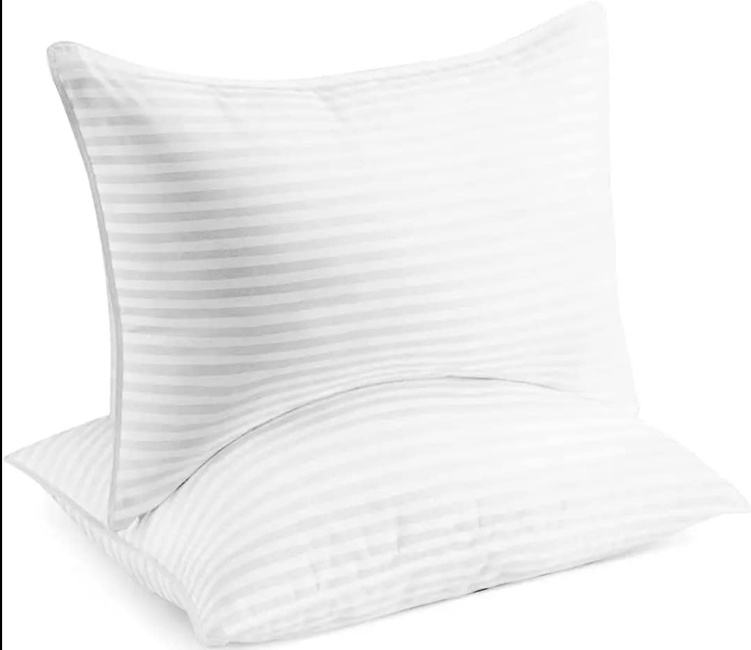 Photo 1 of Luxury Hotel Collection Royal Comfortable Hotel Pillows - Queen Size Set of 2 for All Sleepers - Relaxing Pillows for Back, Stomach and Side Sleepers