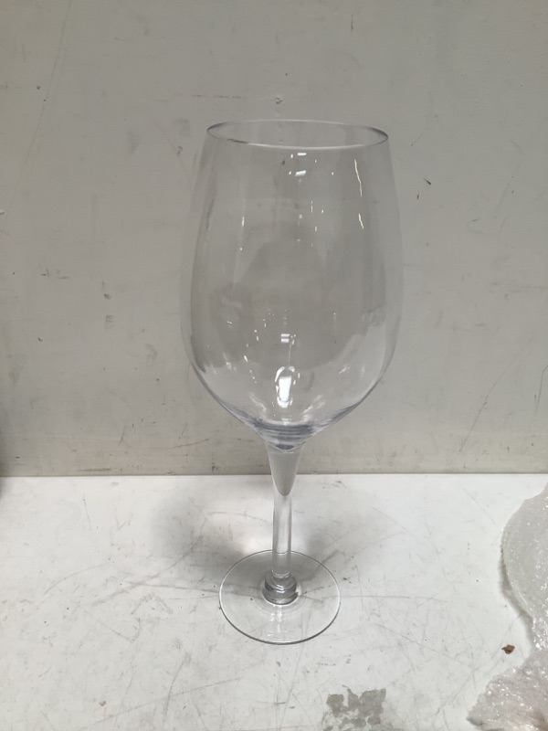 Photo 2 of MyGift 20-Inch Giant Clear Decorative Hand Blown Wine Glass Novelty Stemware/Champagne Magnum Chiller