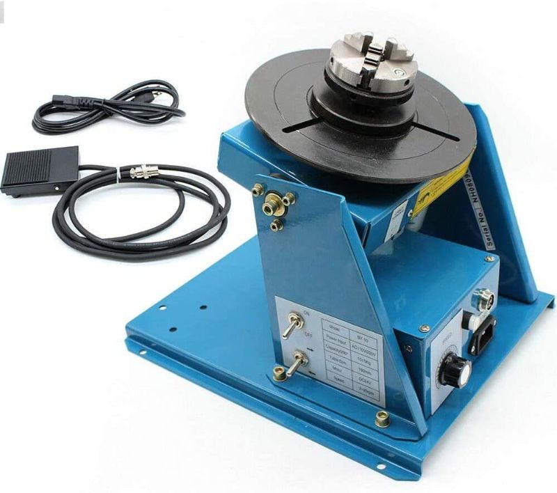 Photo 1 of Rotary Welding Positioner 110V 2.5" Worktable Welder Positioner Turntable Machine Speed High Accuracy Welding Positioner For Annular Weld