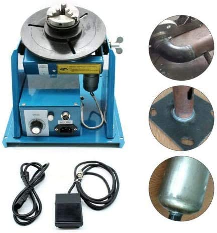 Photo 2 of Rotary Welding Positioner 110V 2.5" Worktable Welder Positioner Turntable Machine Speed High Accuracy Welding Positioner For Annular Weld