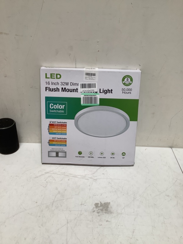 Photo 2 of DAKASON 16 Inch LED Ceiling Light Flush Mount 32W with 2700~5000K 5 Colors Selectable Main Light and 4W Ambient Back Light, Modern Ceiling Lamp Mood Light for Kitchen, Living Room, Bedroom