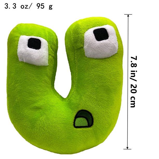 Photo 1 of AOKADUTE Alphabet Lore Stuffed Animals Plush Toys Cute Sleeping Bedding Kawaii Stuffed Animals Plushies Pillow for Kids Toddler Toys Boys Girls LETTER U