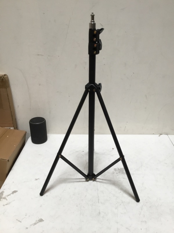 Photo 2 of 7 Foot Tripod Aluminum Compact Photography Light Stand with 1/4" Thread Used with Reflectors, Soft Boxes, Lights, Umbrellas, Backgrounds (7Feet - 1Pack)