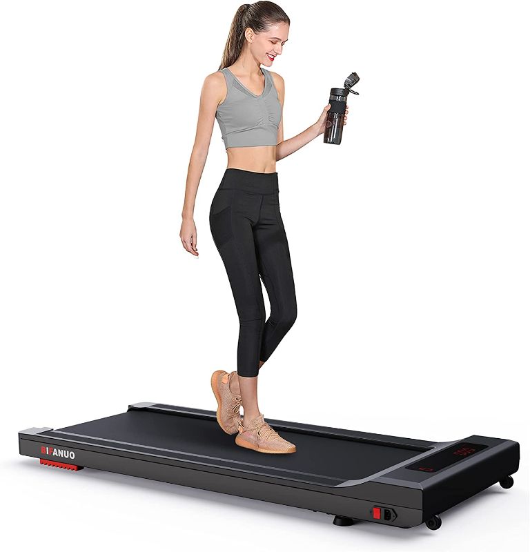 Photo 1 of Bifanuo Under Desk Treadmill, 2.25HP Walking Treadmill with 265lb Weight Capacity, Portable Walking Pad Design, Desk Treadmill for Home Office with IR Remote Control