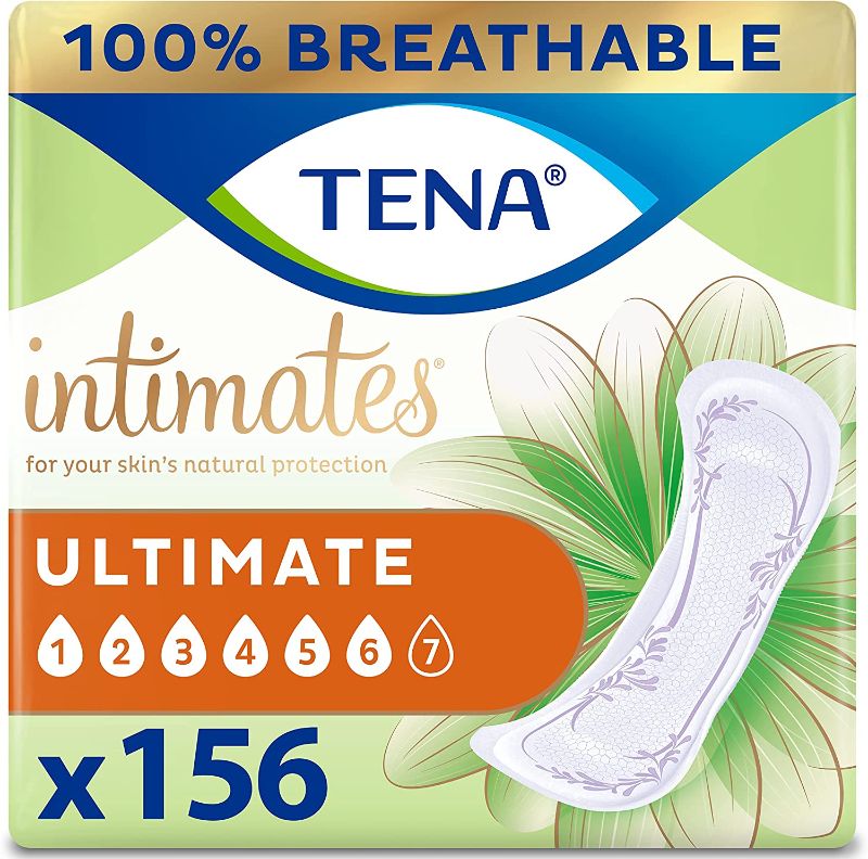 Photo 1 of TENA Incontinence Pads, Bladder Control & Postpartum for Women, Ultimate Absorbency, Regular Length, Intimates 104ct