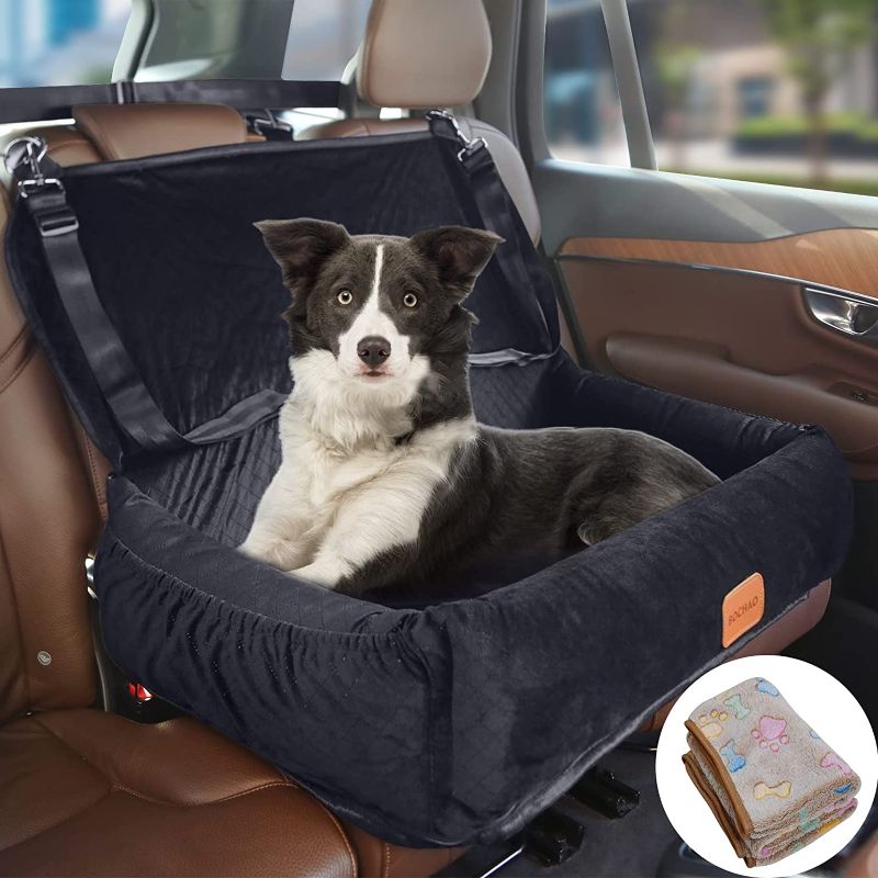 Photo 1 of BOCHAO Dog Car Seat for Large/Medium Sized Dogs, Dog Car Back Seats Travel Bed Dog Seat, Comfortable and Safe; Multipurpose Design-Dog Bed Dog Sofa Cushion.