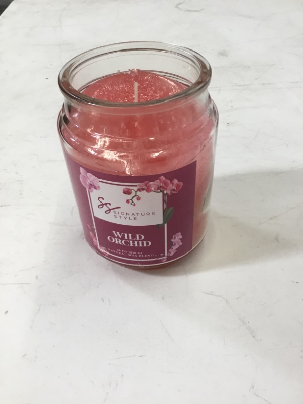 Photo 1 of Signature Style Single Wick Candle 18oz - Wild Orchid 