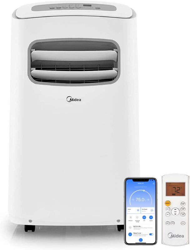 Photo 1 of Midea 10,000 BTU ASHRAE (5,800 BTU SACC) Portable Air Conditioner, Cools up to 200 Sq. Ft., Works as Dehumidifier & Fan, Control with Remote, Amazon Alexa & Google Assistant