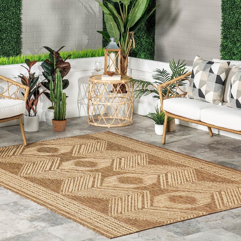 Photo 1 of nuLOOM Ranya Tribal Indoor / Outdoor Area Rug, 9' 6" x 12'