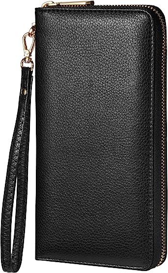 Photo 1 of Chelmon Womens Wallet Leather RFID Blocking Purse Credit Card Clutch