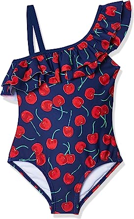 Photo 1 of Kanu Surf Girls' Morgan Floral Ruffle 1-Shoulder 1-Piece Swimsuit SIZE 10