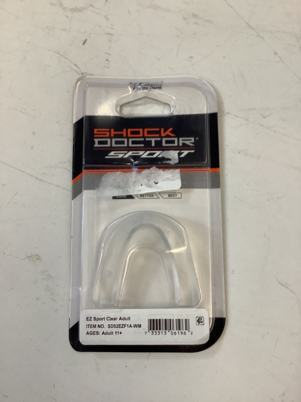 Photo 2 of Nip Shock Doctor EZ Sport Clear Sports Mouth Guard, Adult