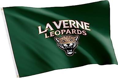 Photo 1 of University of La Verne Flag Leopards LV Flags Banners 100% Polyester Indoor Outdoor 3x5