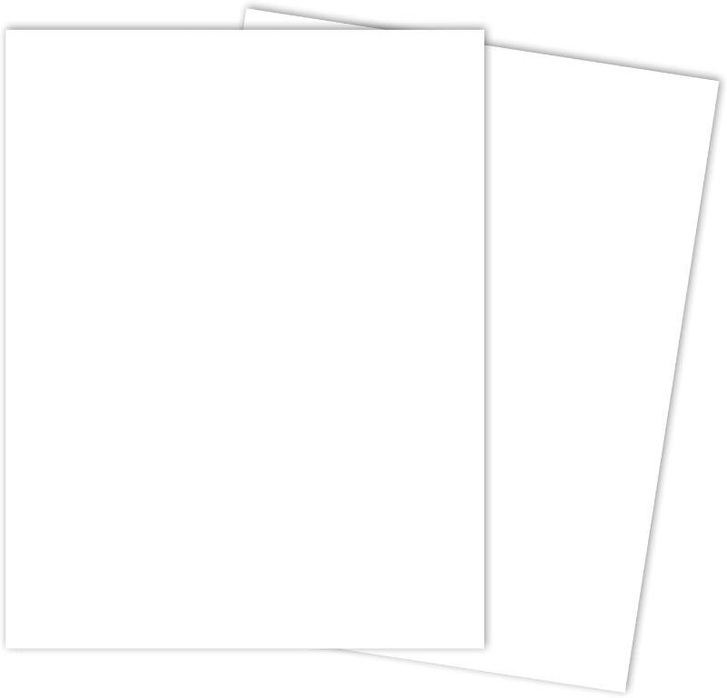 Photo 1 of White Card Stock Paper | 8.5 x 11 Inch Thick Heavy Weight Smooth Cardstock | 50 Sheets Per Pack | 80lb Cover 